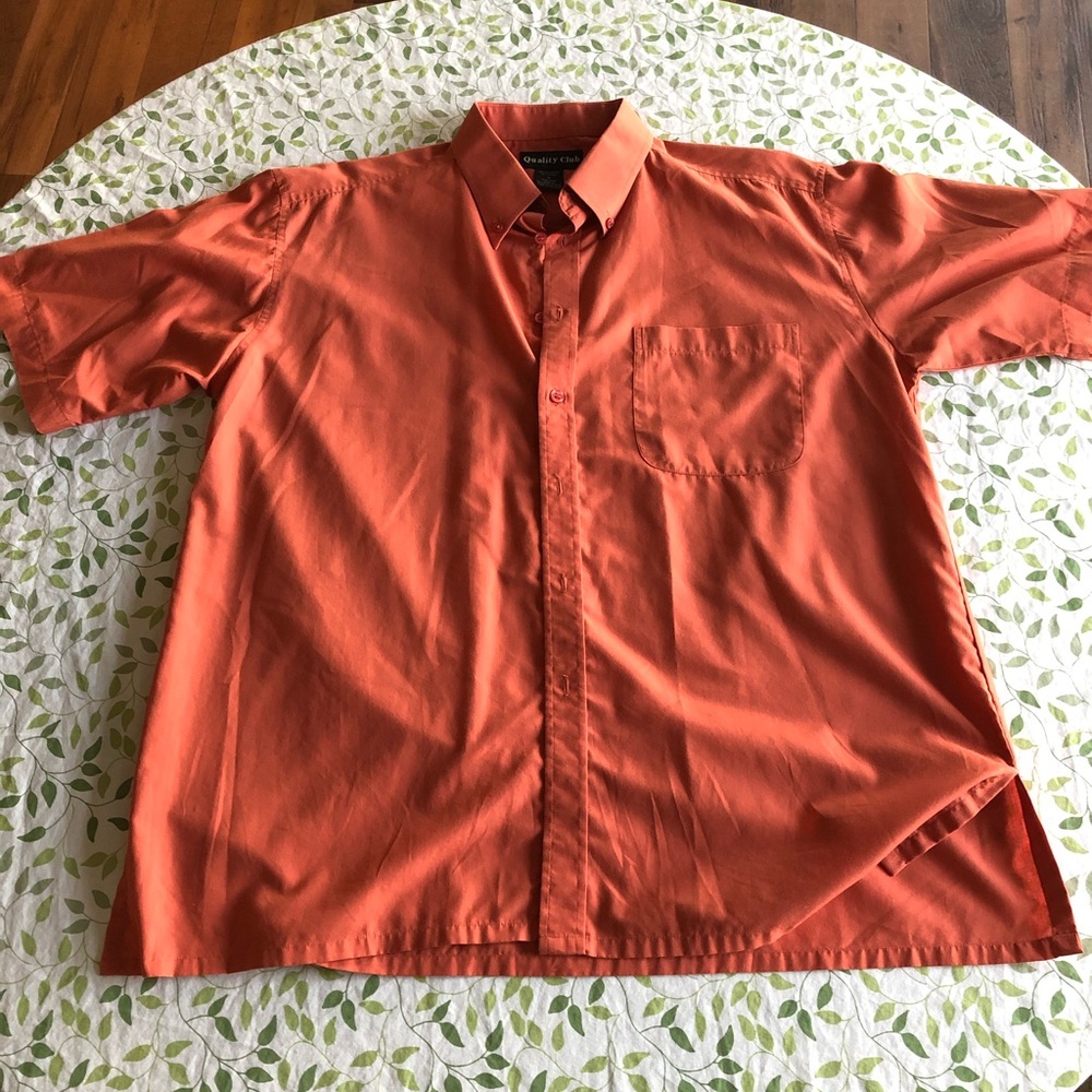 NWOT - Orange Button-Down Linen Shirt